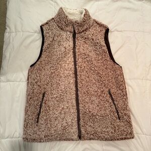 Brown Sherpa Vest large